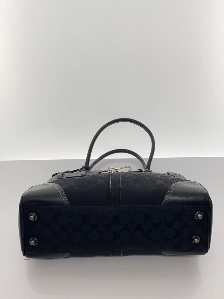 COACH Hamptons Carryall Signature Black Canvas BLK 4