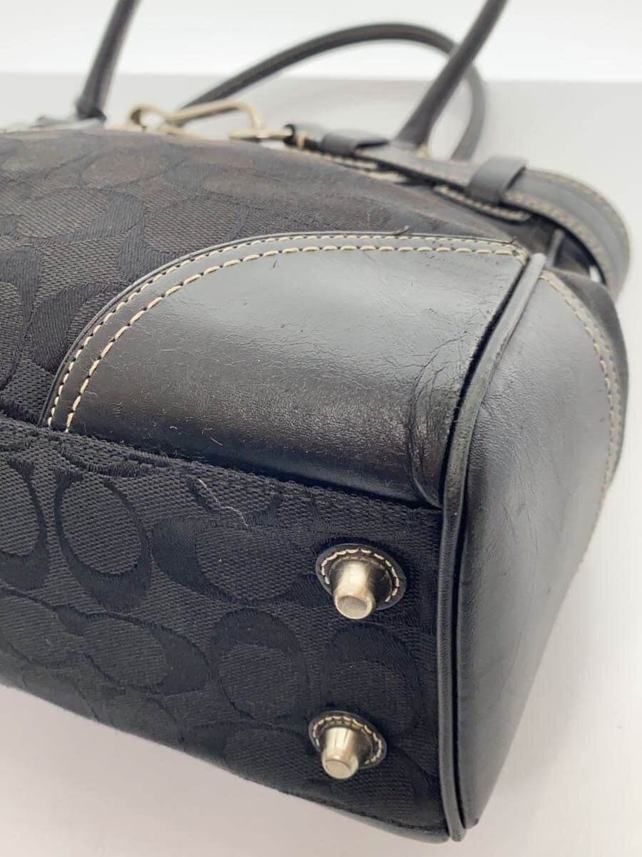 COACH Hamptons Carryall Signature Black Canvas BLK 5