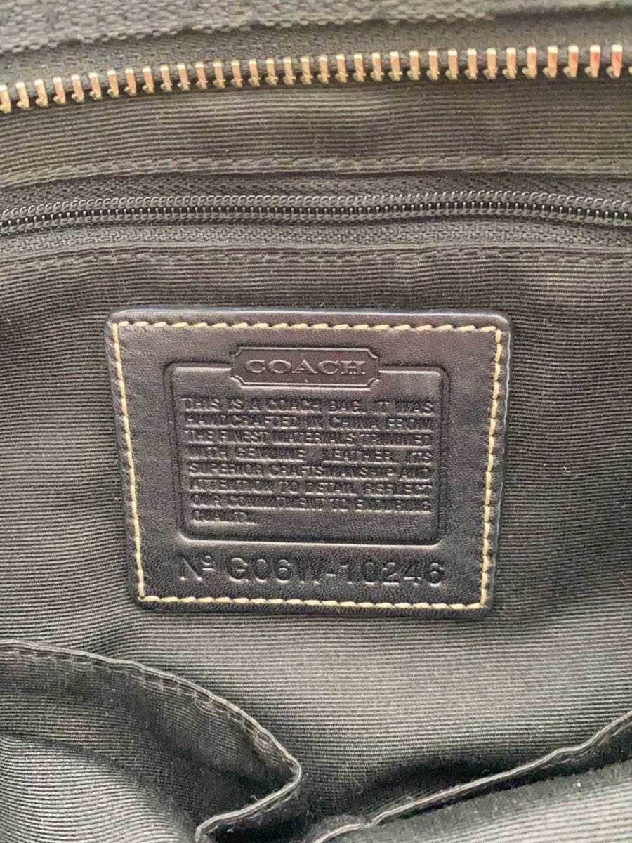 COACH Hamptons Carryall Signature Black Canvas BLK 8