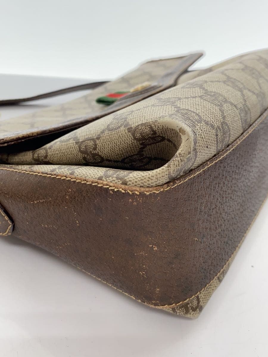 GUCCI Shoulder Bag PVC BRW All Over Pattern 904.02.084 8