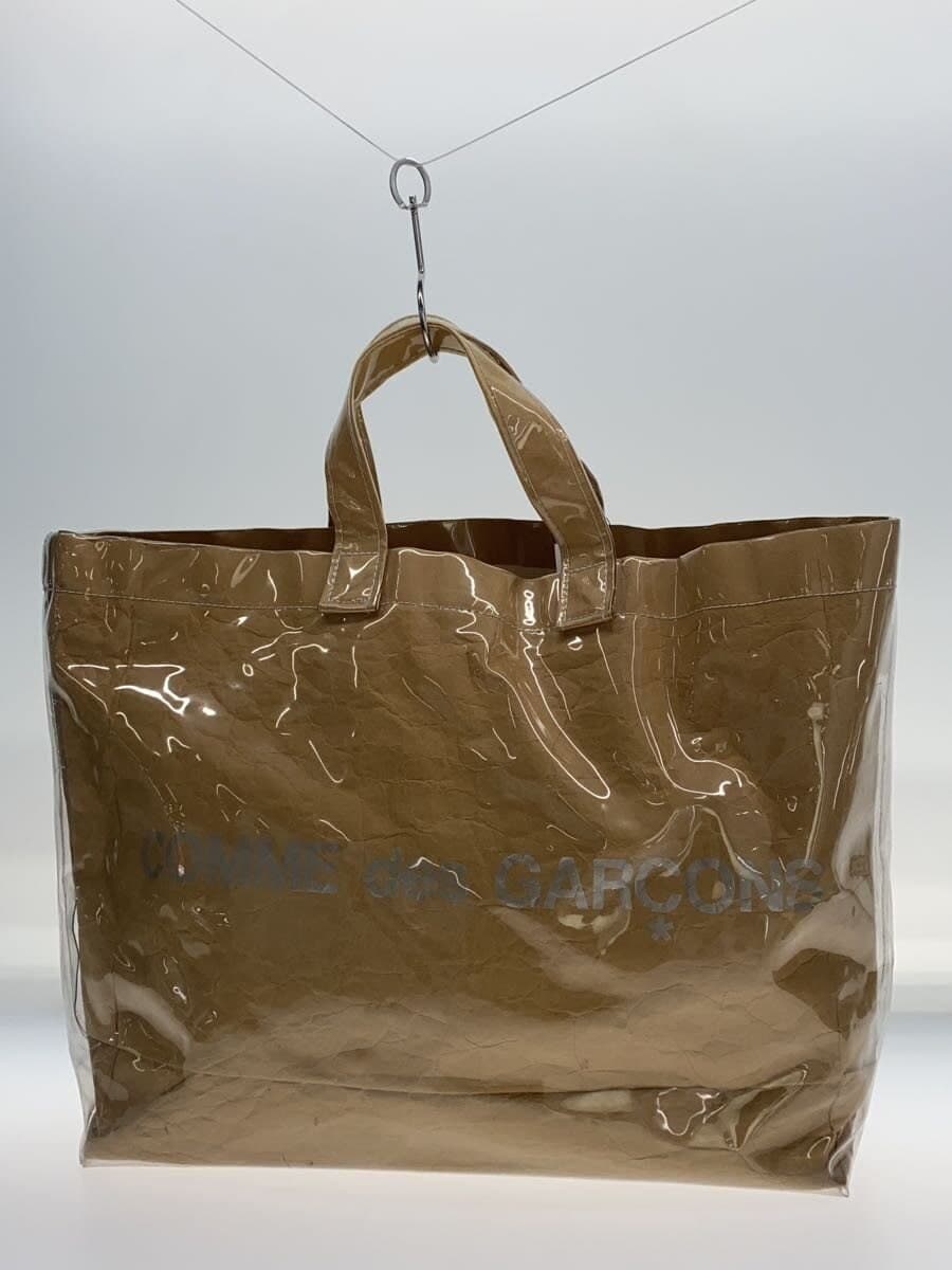 COMME des GARCONS Tote Bag PVC BEG Solid 3