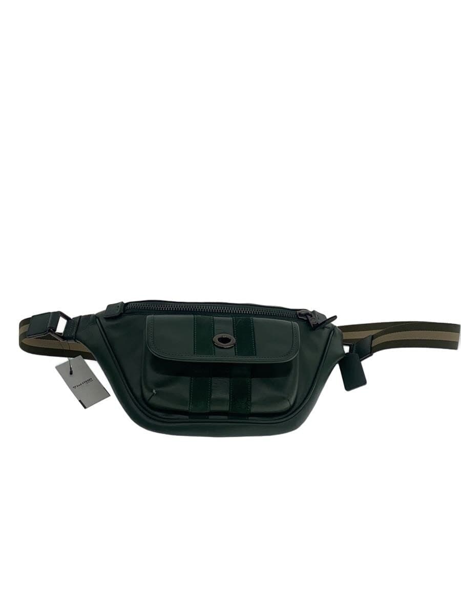 COACH Waist Bag Leather GRN Solid C4033