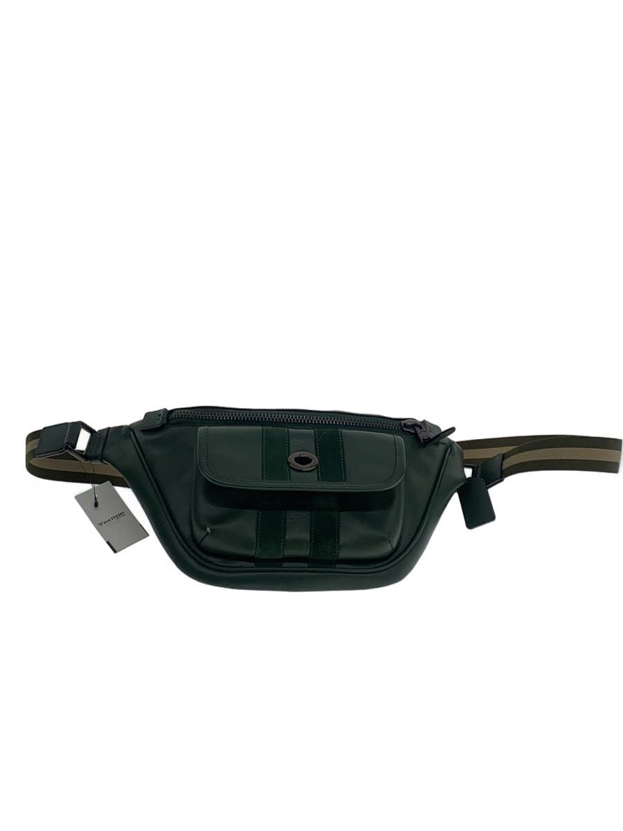 COACH Waist Bag Leather GRN Solid C4033