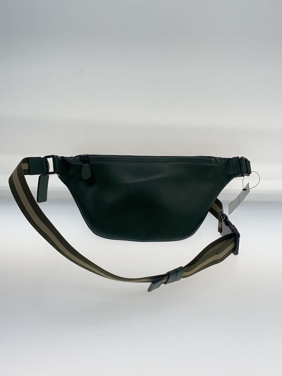 COACH Waist Bag Leather GRN Solid C4033 3