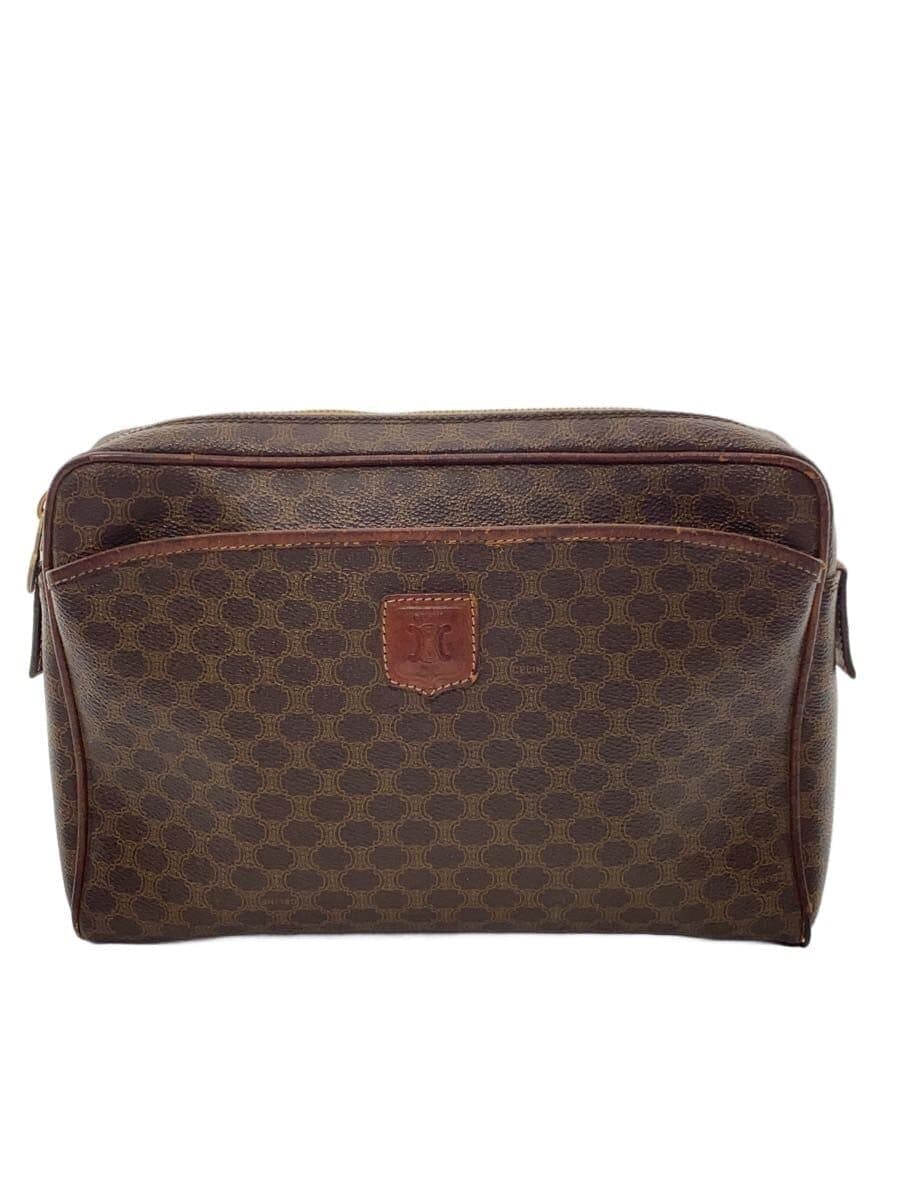 CELINE Pouch PVC BRW All Over Pattern M09