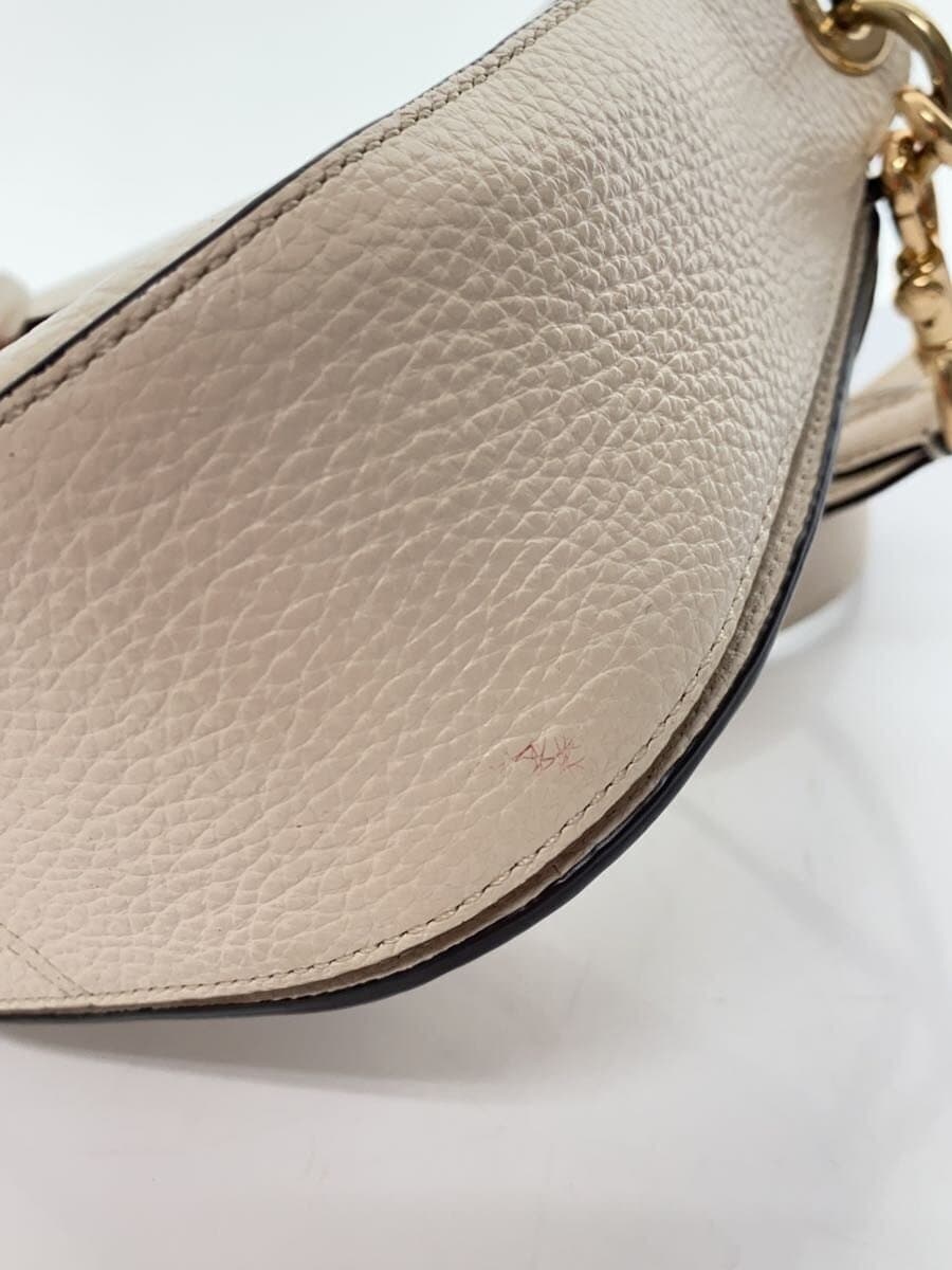 COACH Shoulder Bag Leather WHT Solid C5685 8