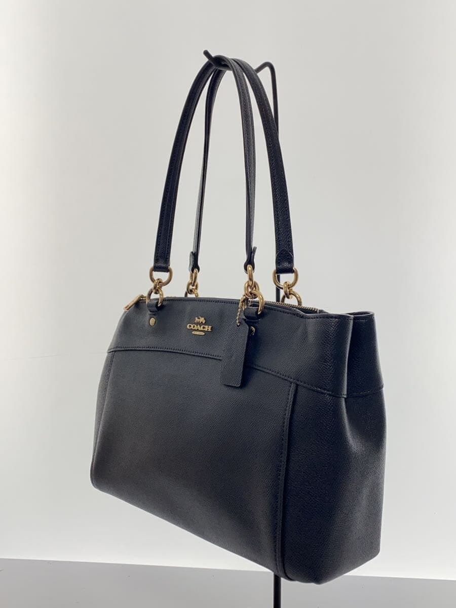 COACH Tote Bag Leather NVY F25397 2