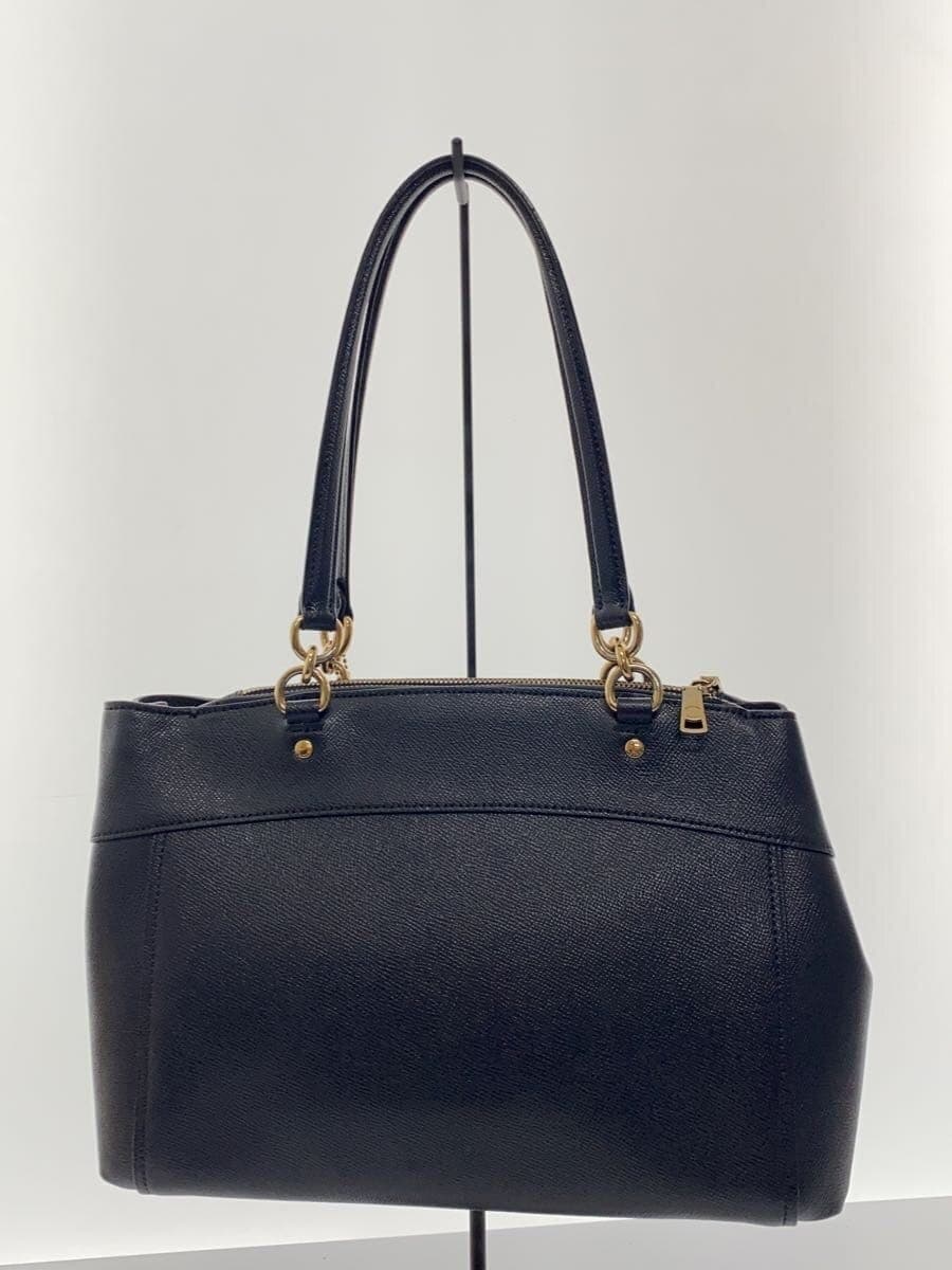 COACH Tote Bag Leather NVY F25397 3