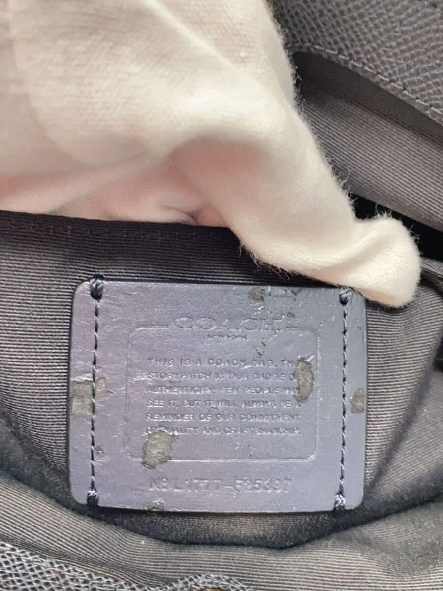 COACH Tote Bag Leather NVY F25397 6