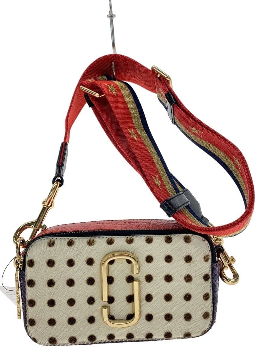 MARC JACOBS Snapshot Haircalf Shoulder Bag Leather Multicolor M0012014 Some