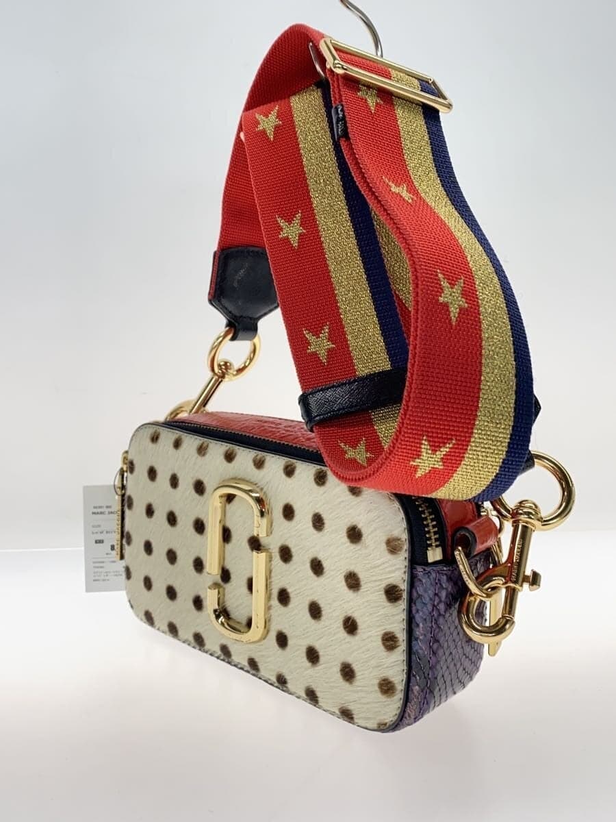 MARC JACOBS Snapshot Haircalf Shoulder Bag Leather Multicolor M0012014 Some 2