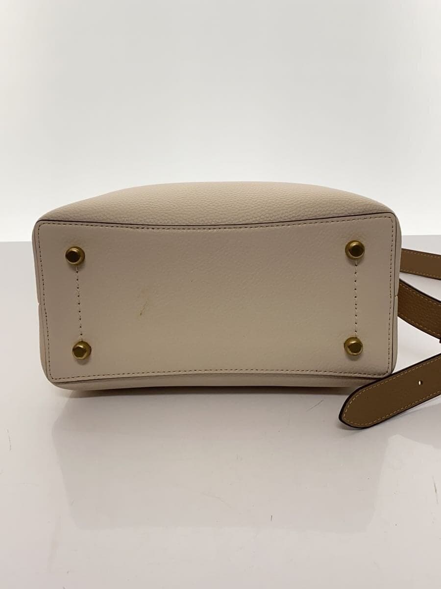 COACH Shoulder Bag Leather CRM Solid C3766 4