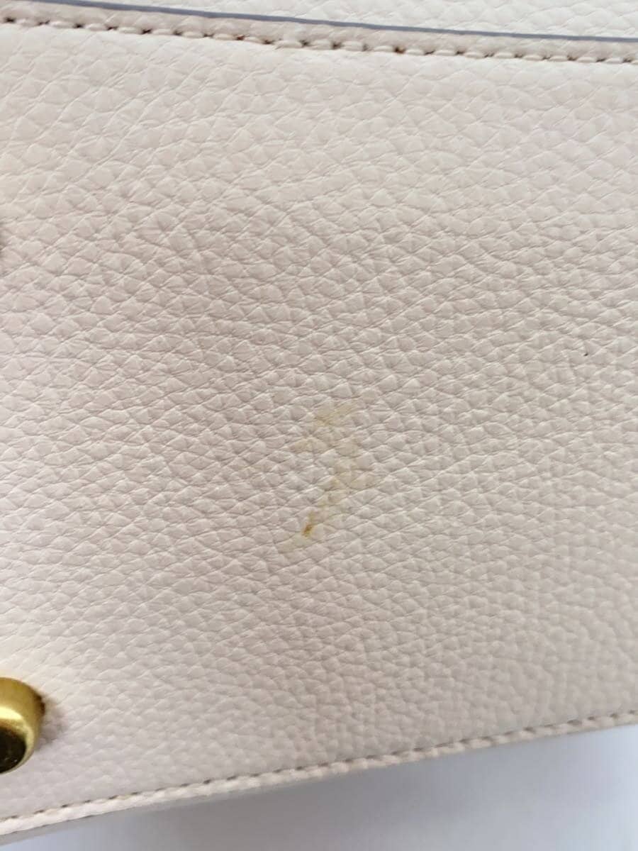 COACH Shoulder Bag Leather CRM Solid C3766 7