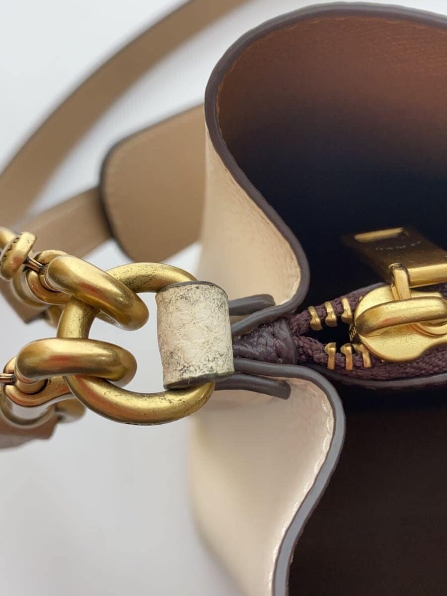 COACH Shoulder Bag Leather CRM Solid C3766 8