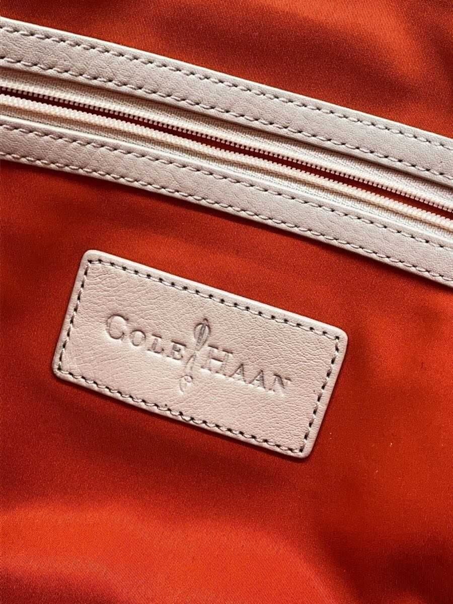 COLE HAAN Tote Bag Leather CRM 5