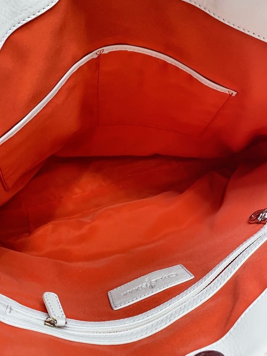 COLE HAAN Tote Bag Leather CRM 6