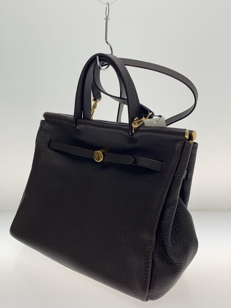 Other Brand MG CUIR Corner Wear Made in Italy 2-Way Handbag Leather BRW Solid 2