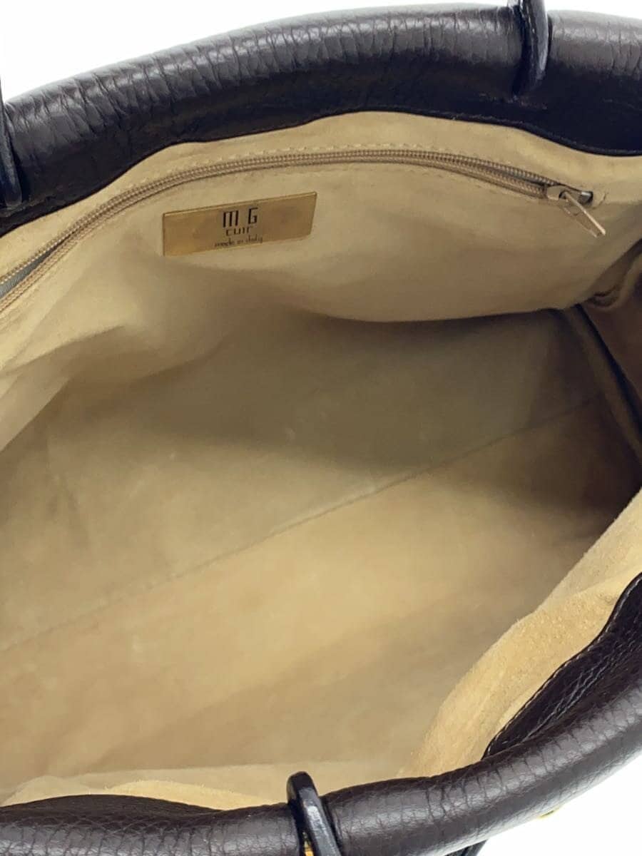 Other Brand MG CUIR Corner Wear Made in Italy 2-Way Handbag Leather BRW Solid 6