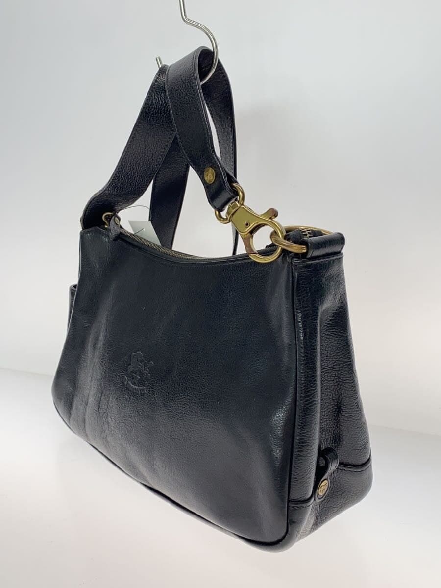 IL BISONTE shoulder bag leather BLK 2