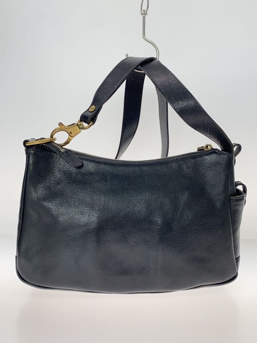 IL BISONTE shoulder bag leather BLK 3