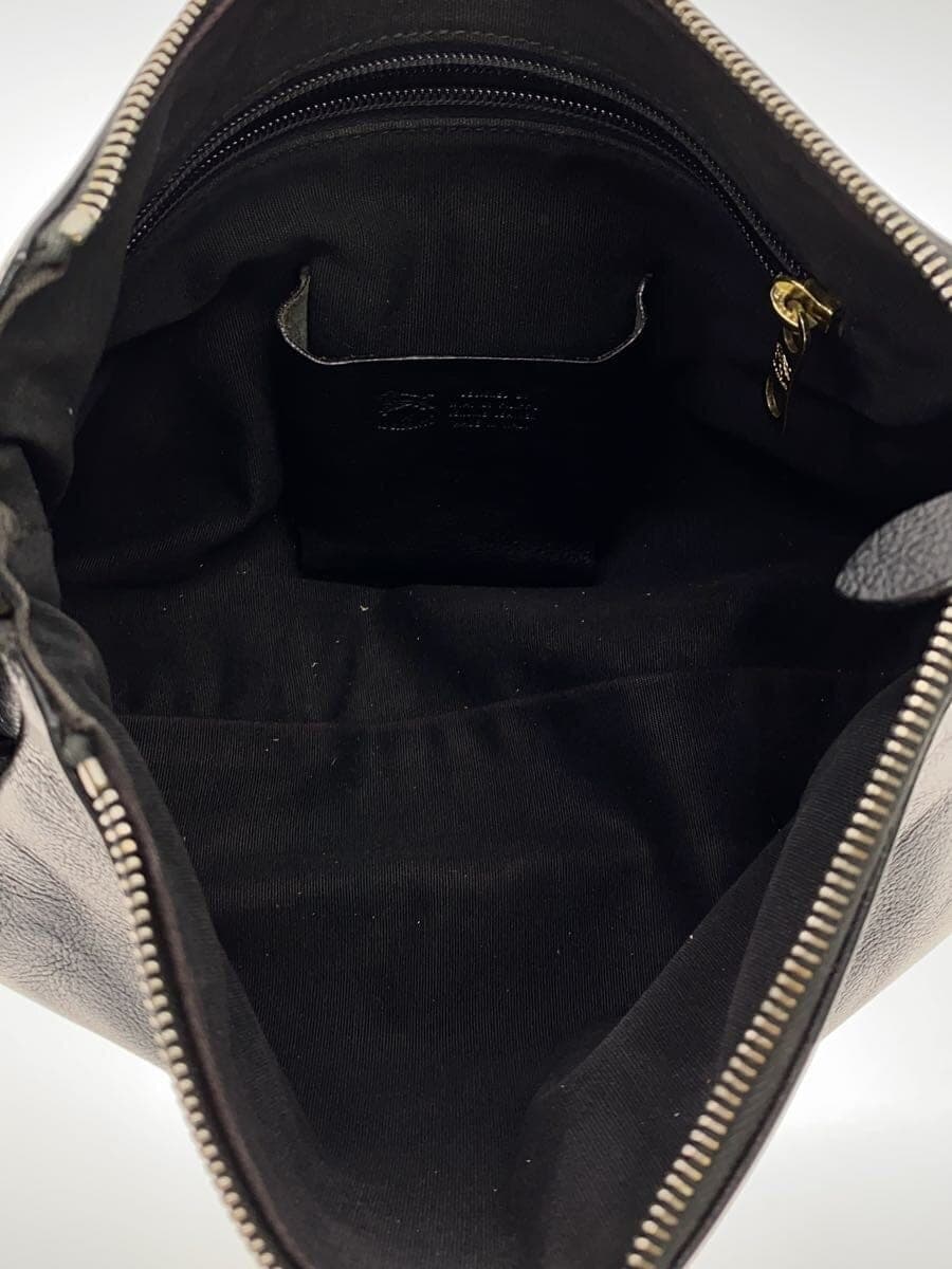 IL BISONTE shoulder bag leather BLK 6
