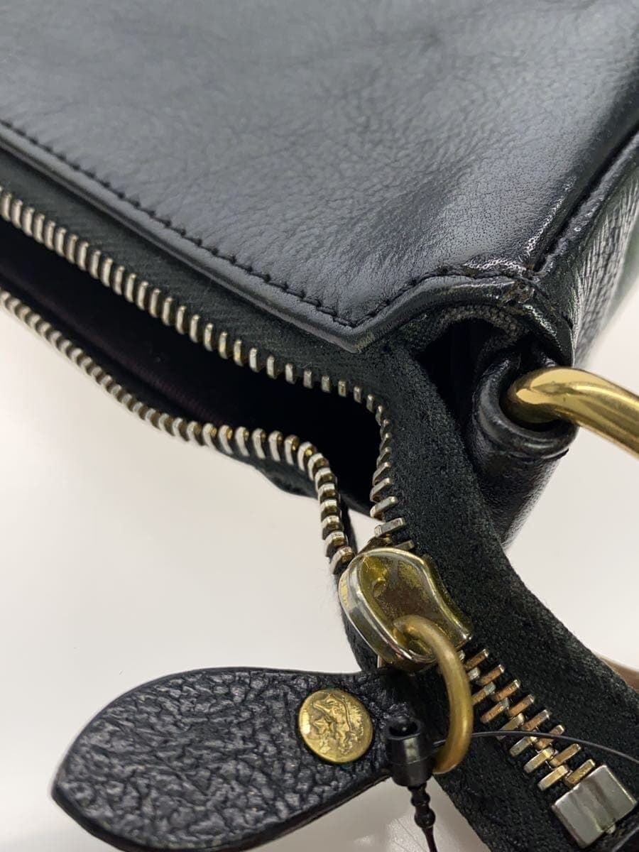 IL BISONTE shoulder bag leather BLK 9