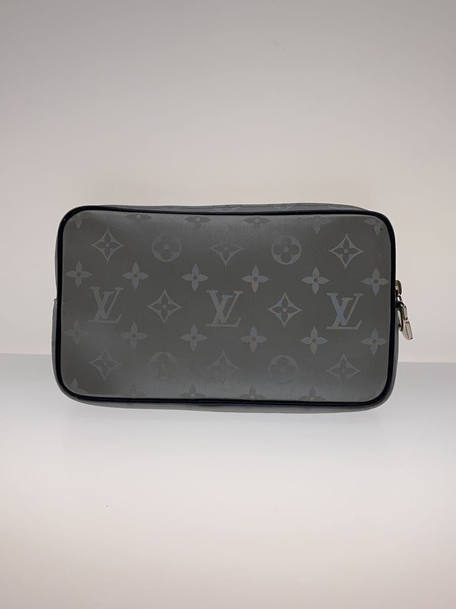 LOUIS VUITTON Alpha Clutch_Monogram Satellite Canvas SLV M44171 3