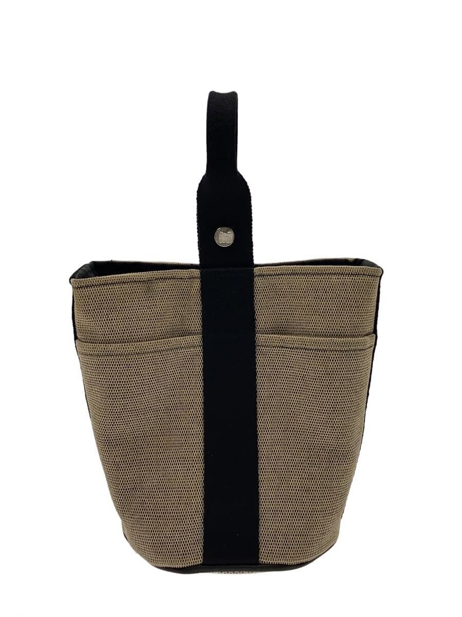 HERMESHERMES Hermès Saxo PM Handbag Canvas BEG