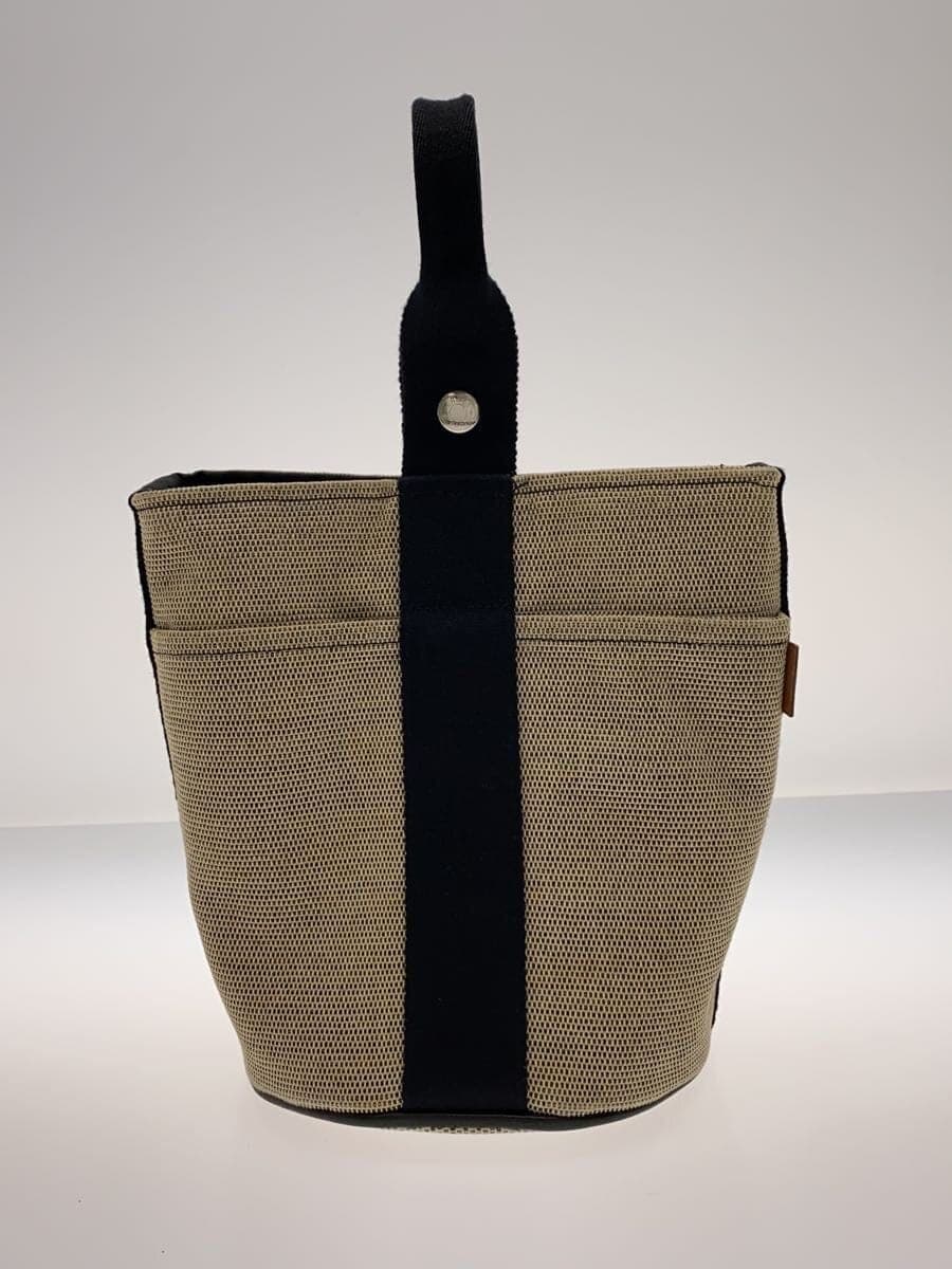 HERMESHERMES Hermès Saxo PM Handbag Canvas BEG 3