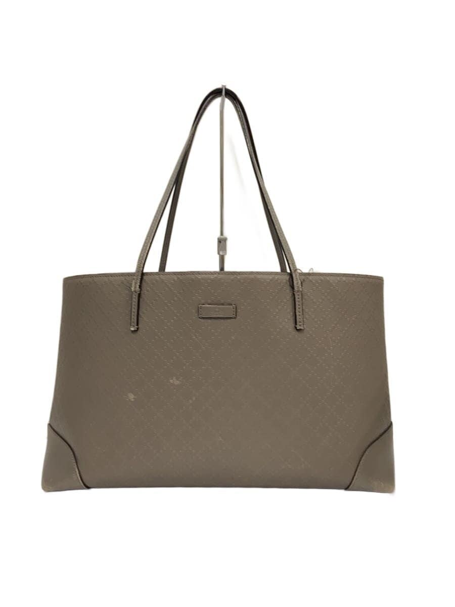 GUCCIGUCCI Gucci Tote Bag - Diamante Lux Leather GRY All-over Pattern 353397