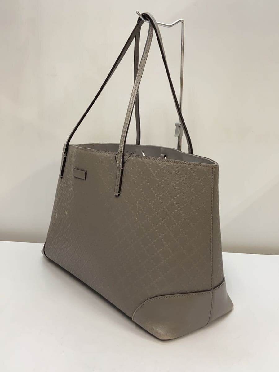 GUCCIGUCCI Gucci Tote Bag - Diamante Lux Leather GRY All-over Pattern 353397 2