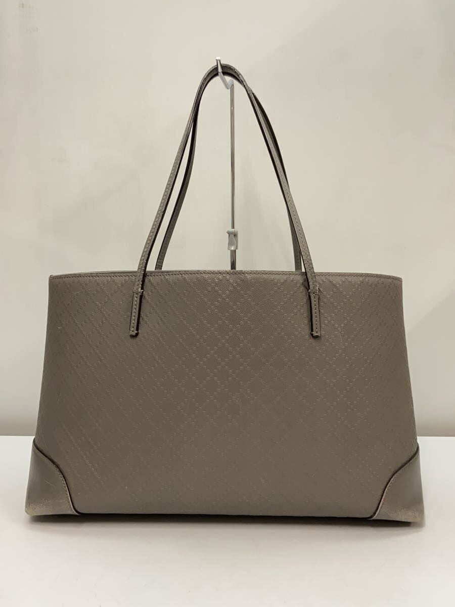 GUCCIGUCCI Gucci Tote Bag - Diamante Lux Leather GRY All-over Pattern 353397 3