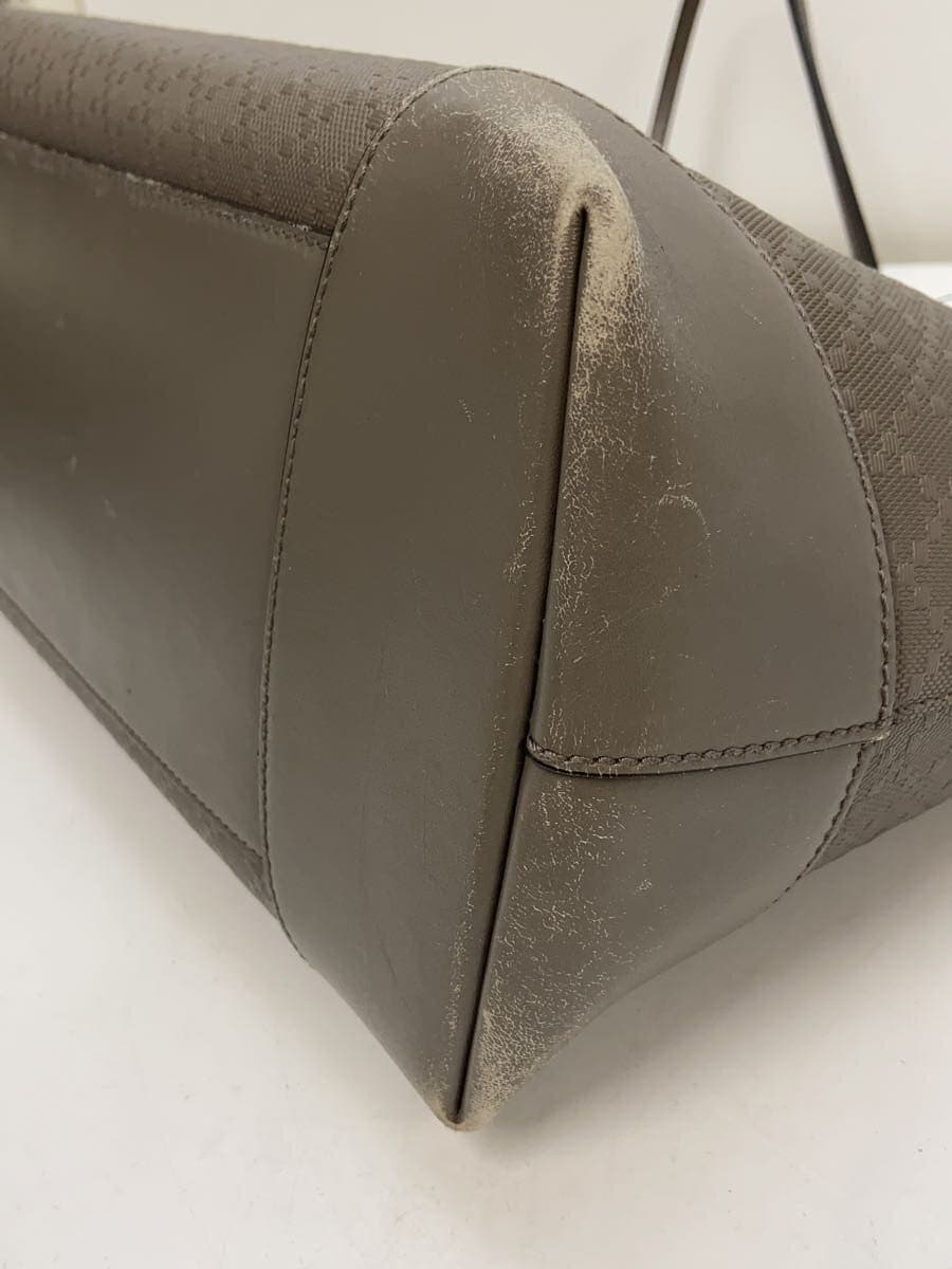 GUCCIGUCCI Gucci Tote Bag - Diamante Lux Leather GRY All-over Pattern 353397 7