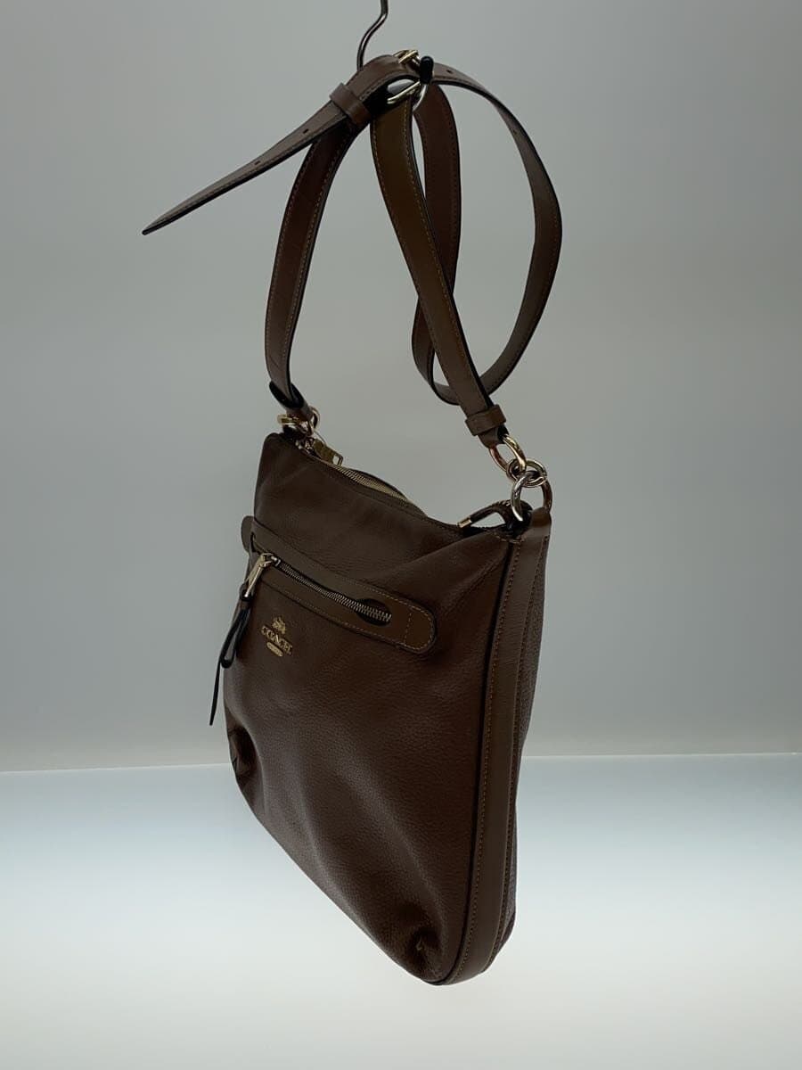 COACH Shoulder Bag Leather BRW Solid F34823 2