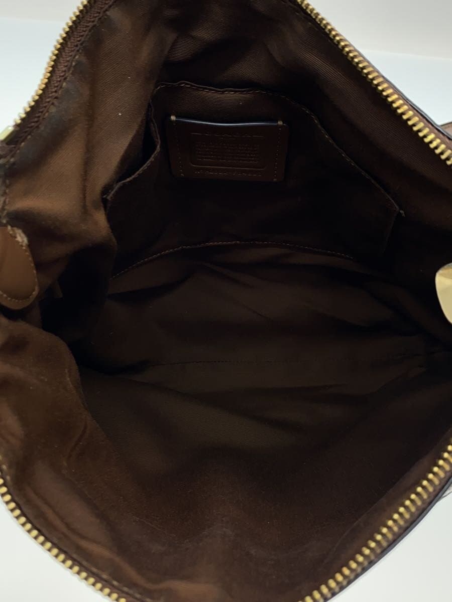 COACH Shoulder Bag Leather BRW Solid F34823 6