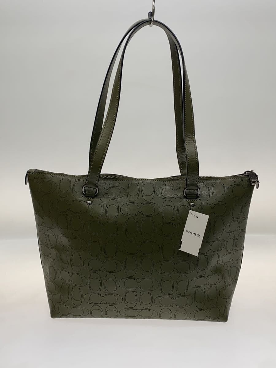 COACH Tote Bag PVC KHK 1499 3