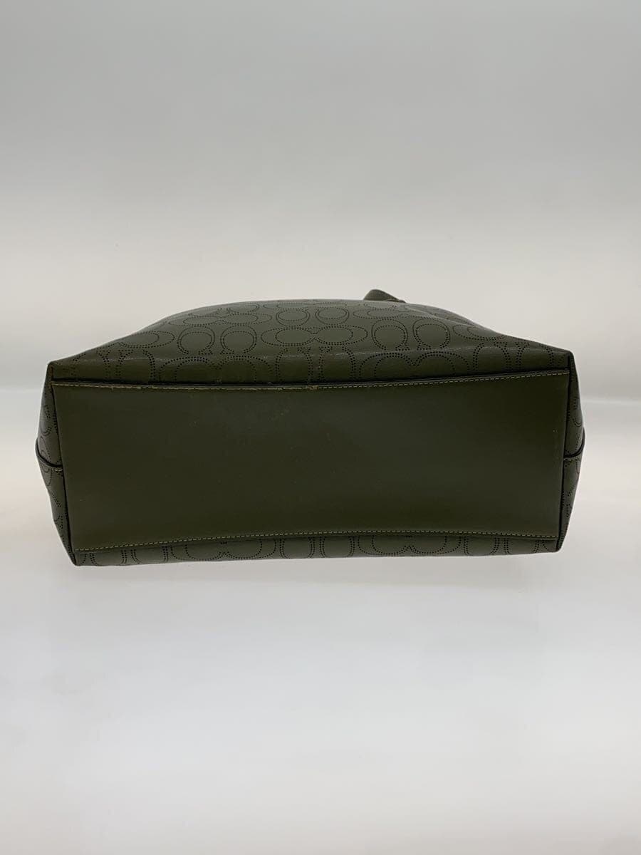 COACH Tote Bag PVC KHK 1499 4