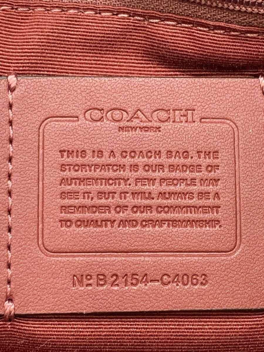 COACH Tote Bag PVC Pink c4063 5