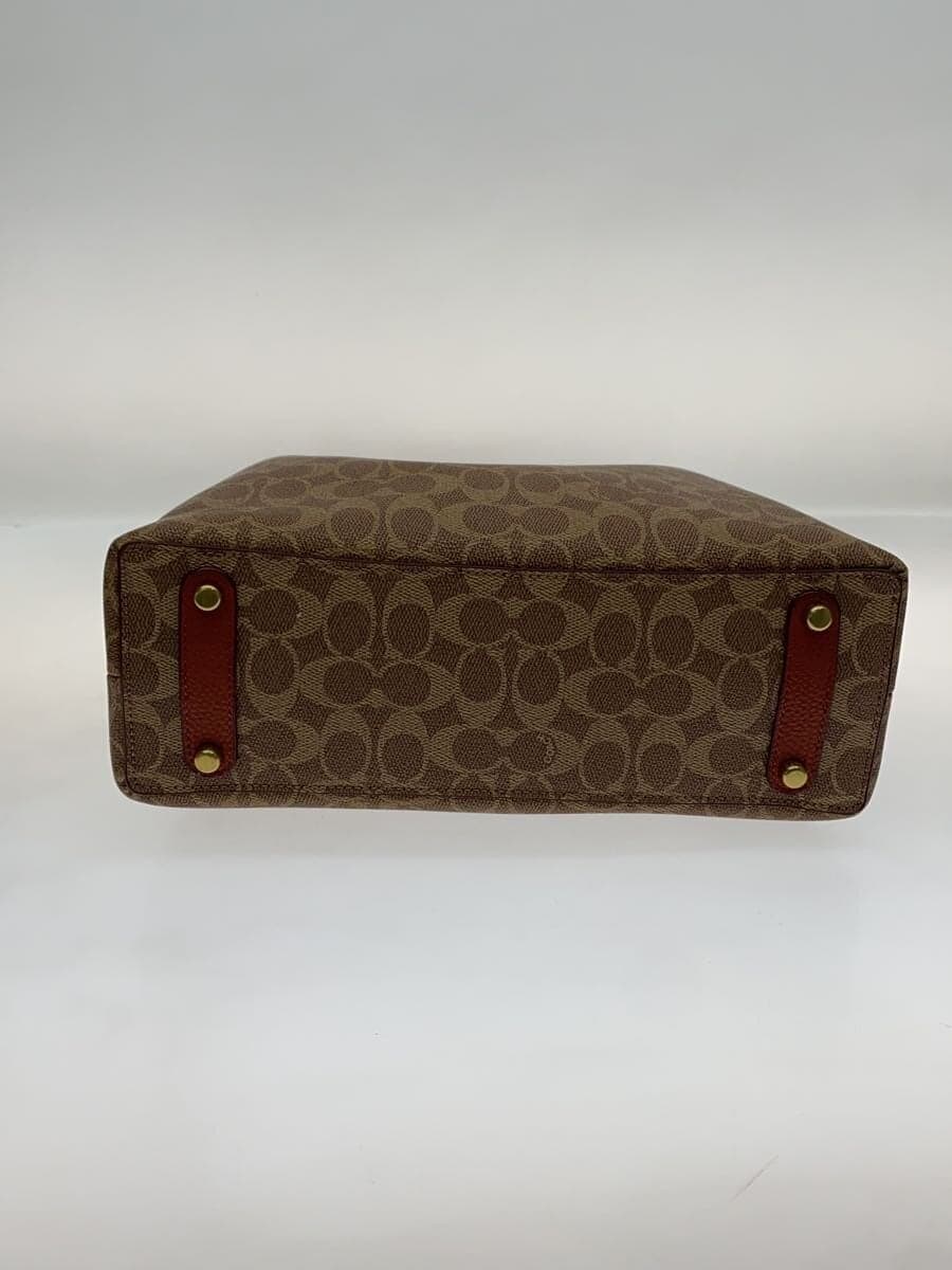 COACH Willow Shoulder Bag_Signature PVC BRW All Over Pattern 4