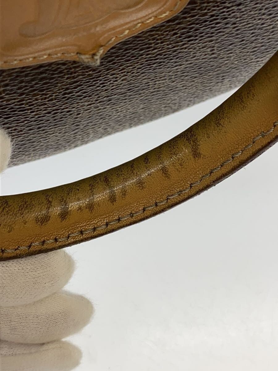 CELINE Boston Bag Leather BRW All-over Print M11 7