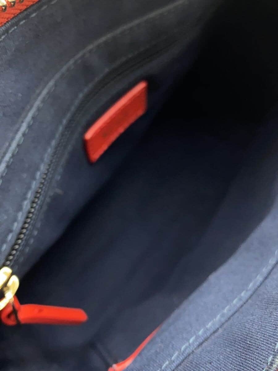 Paul Smith Shoulder Bag Leather Navy Solid Color 6