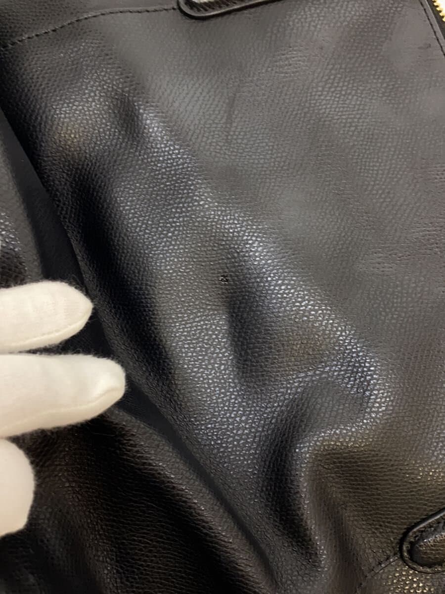 COACH Tote Bag Leather Black Solid Color F35808 7