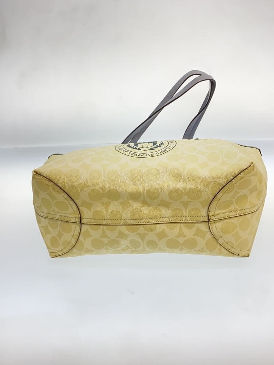 COACH Tote Bag PVC White All-over Print CB869 4