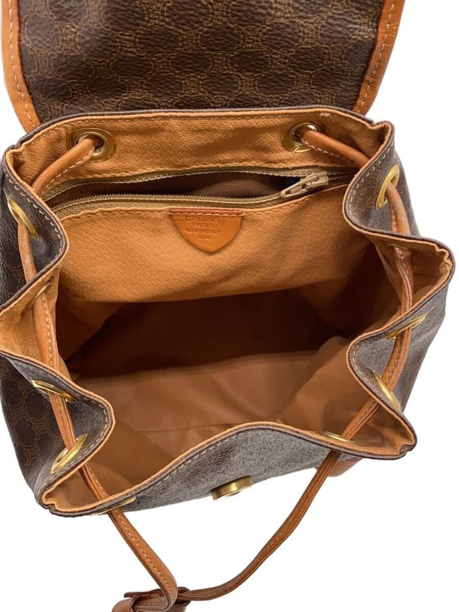 CELINE shoulder bag leather BRW all-over pattern 6