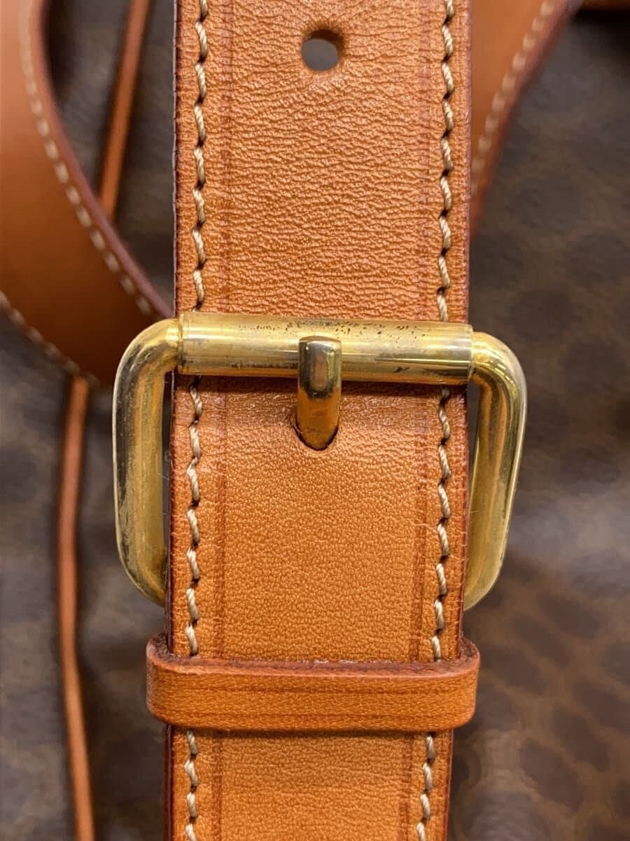 CELINE shoulder bag leather BRW all-over pattern 9