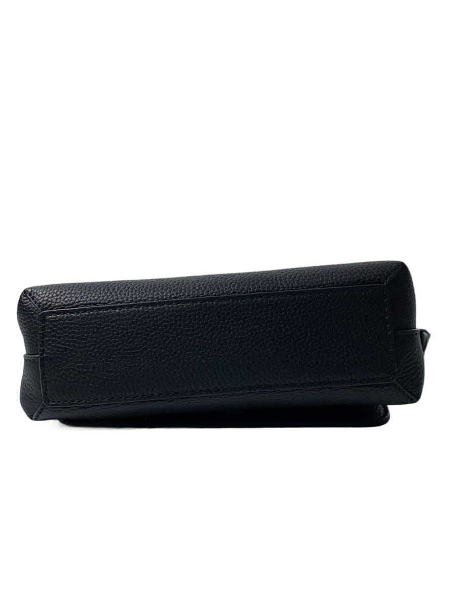 BURBERRY Shoulder Bag Leather BLK Solid 4