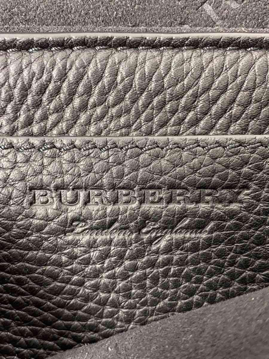 BURBERRY Shoulder Bag Leather BLK Solid 5
