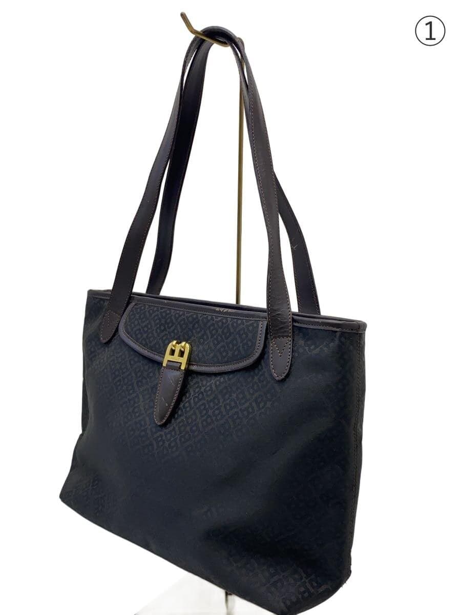 BALLY Tote Bag Nylon BRW All-over Print 2