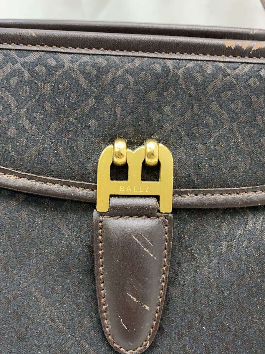 BALLY Tote Bag Nylon BRW All-over Print 5