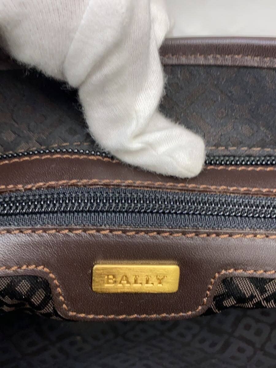 BALLY Tote Bag Nylon BRW All-over Print 7